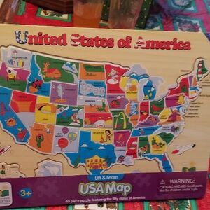 USA Map Puzzle for Kids